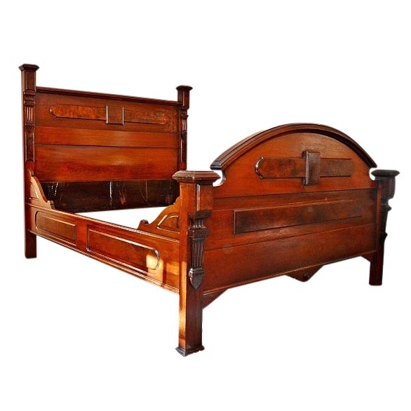 Antique Solid Cherry Bed Frame Chairish