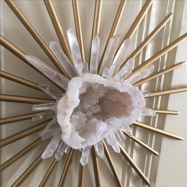 Crystal Geode Natural Quartz Wall Decor Chairish