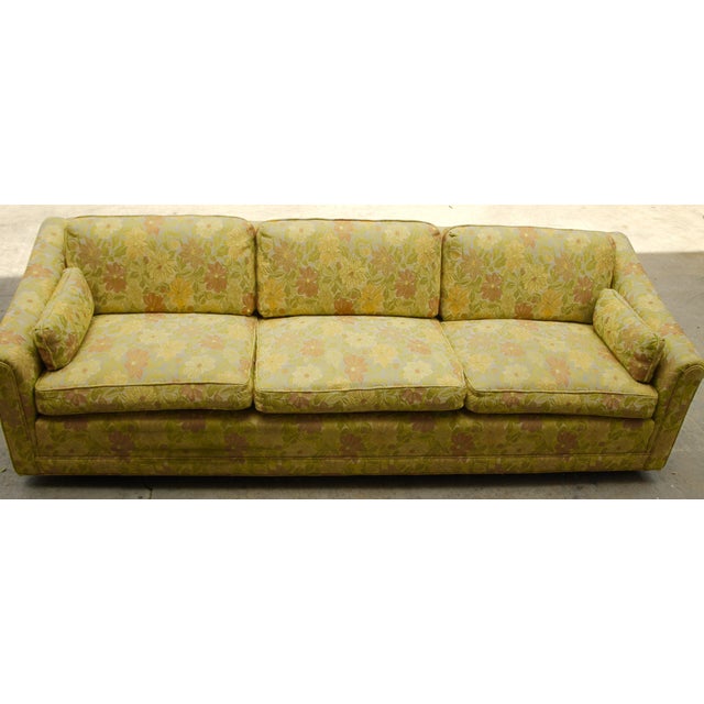 MidCentury Yellow Floral Sofa Chairish