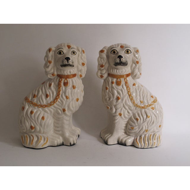 Staffordshire Dog Figurines A Pair Chairish