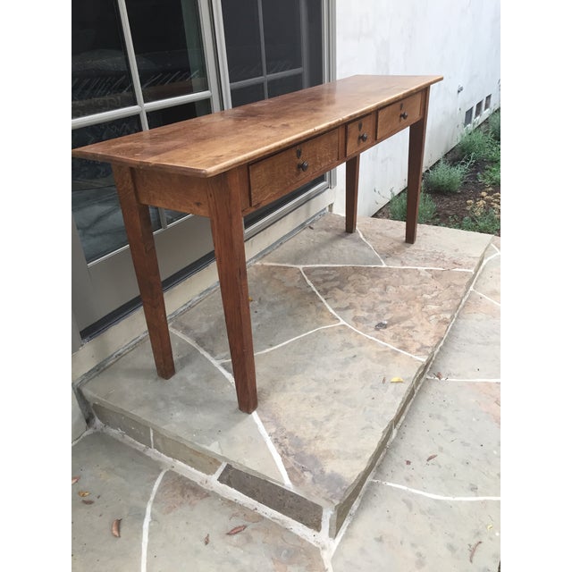 Antique ThreeDrawer Console Table Chairish