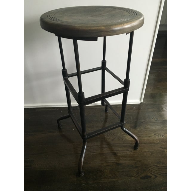 Restoration Hardware Industrial Bar Stools - Pair | Chairish