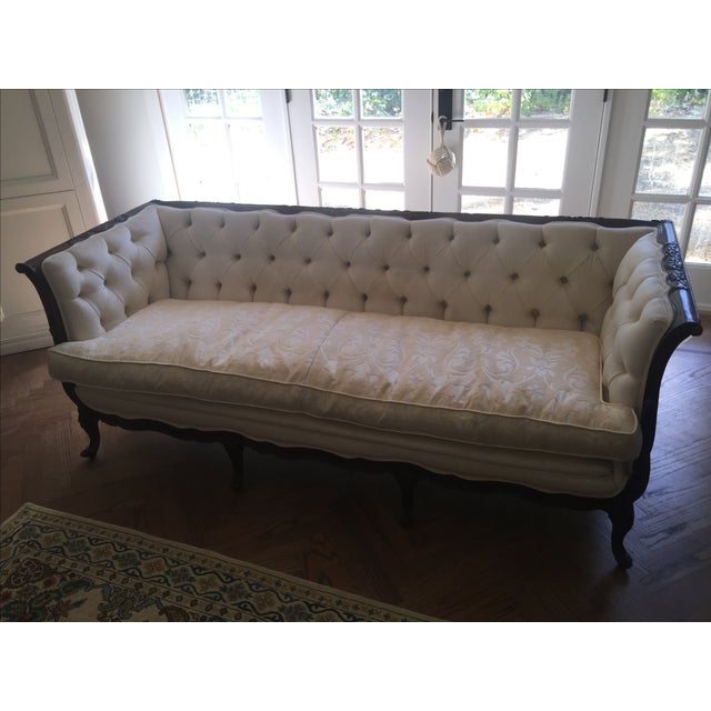 Cream Bergere French Style Sofa | Chairish
