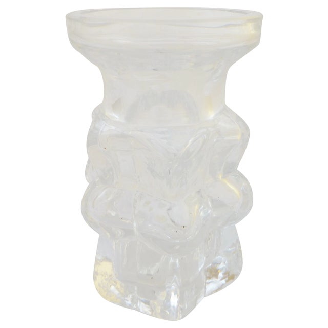 Bengt Edenfalk Skruf Swedish Glass Vase Chairish