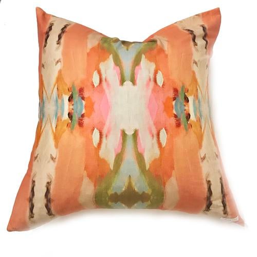 Laura Park Designs Under the Sea in Orange LinenCotton Pillow Chairish