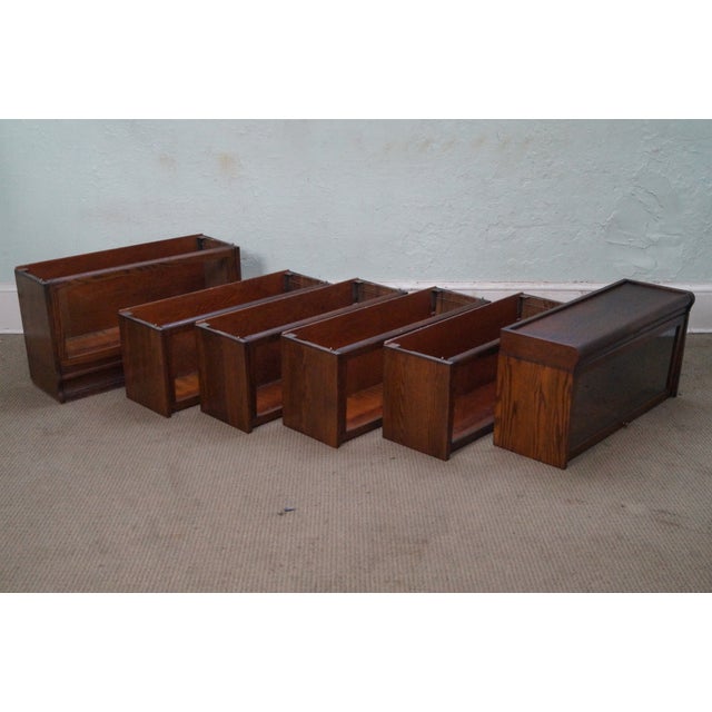 Antique Lundstrom Oak Barrister Stacking Bookcase Chairish