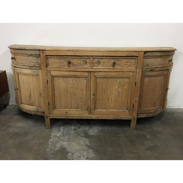 Mexican Rustic Pine Demilune Sideboard Chairish