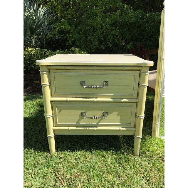 Vintage Henry Link Yellow Nightstand Chairish