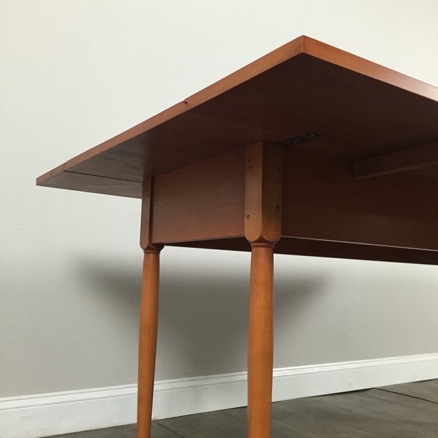 Vintage MidCentury FoldingLeaf Dining Table Chairish