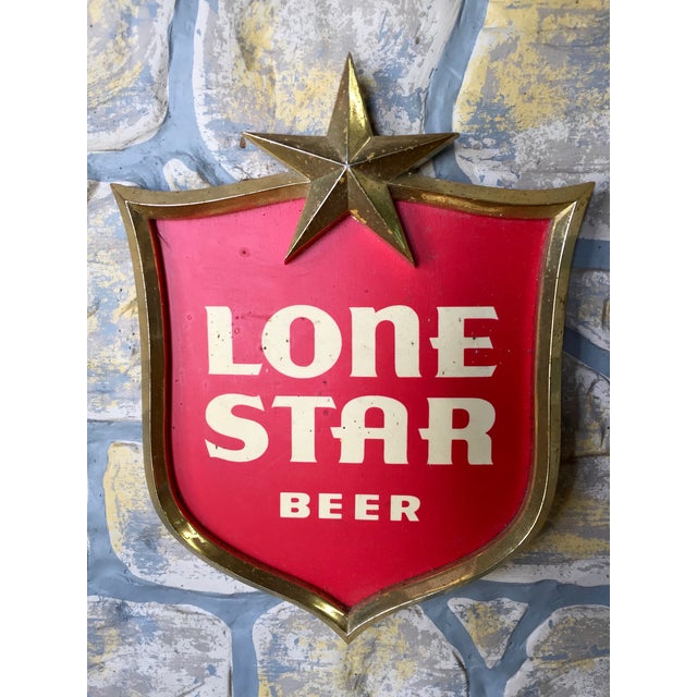 Vintage Lone Star “Cold Beer” Sign | Chairish