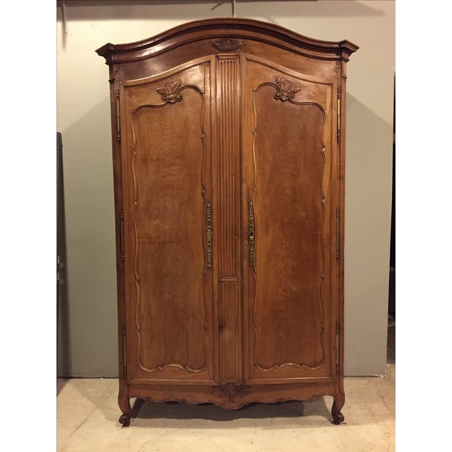 Antique Louis XV Carved Cherry Armoire Wardrobe Chairish