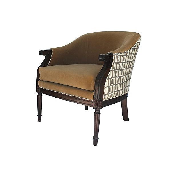 Modern Vintage Tub Chair in Mohair Chairish