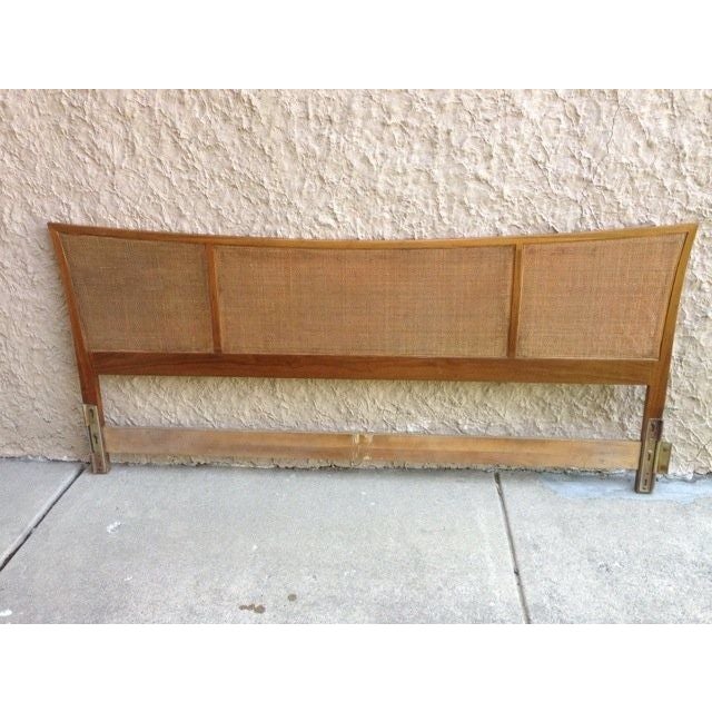 MidCentury Modern Cane Headboard King Size Chairish