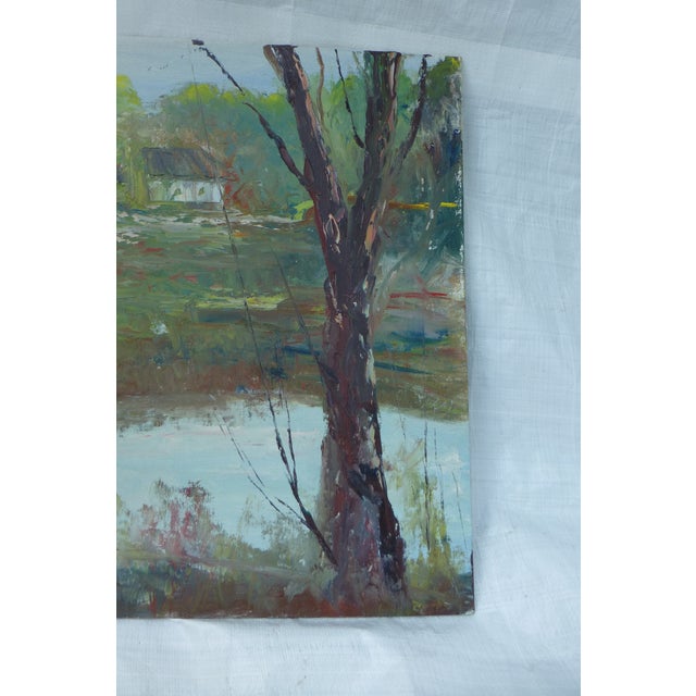 H.l. Musgrave Modernist Landscape Oil Painting Chairish