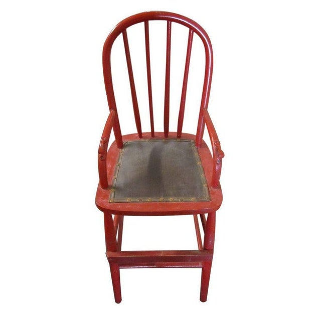 Vintage Wooden Child's High Chair | Chairish