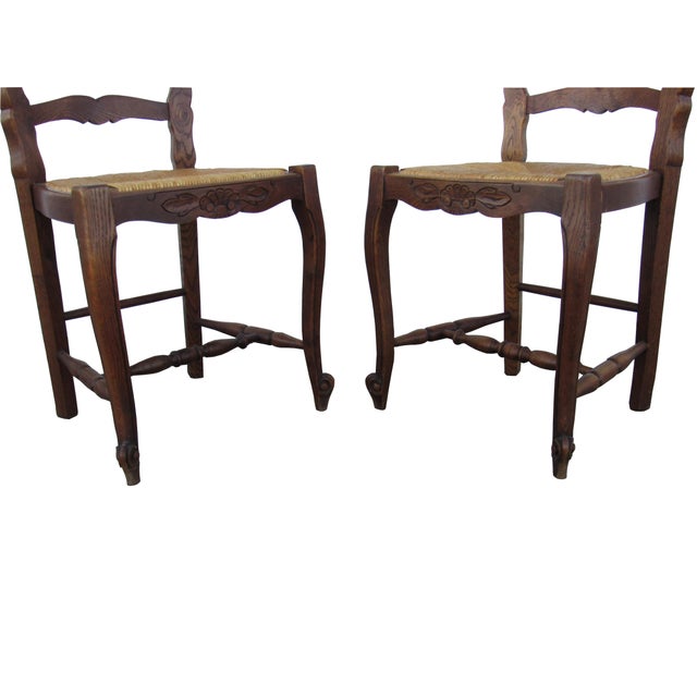 antique french farmhouse carved ladder back rush seat dining chairs set of 4 6607?aspect=fit&width=640&height=640