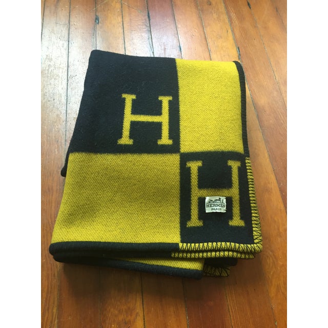 Hermès Avalon Signature H Blanket Chairish