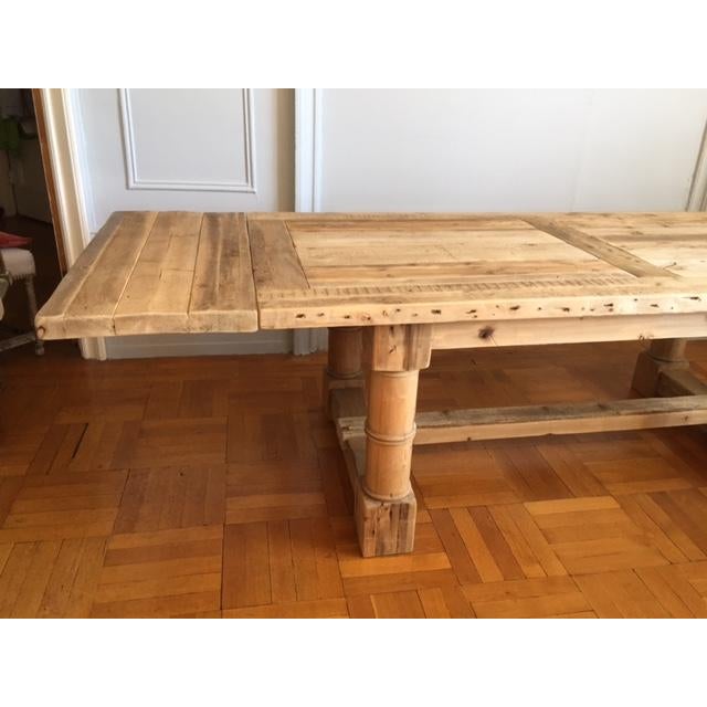 Restoration Hardware Salvaged Wood Extension Dining Table Chairish
