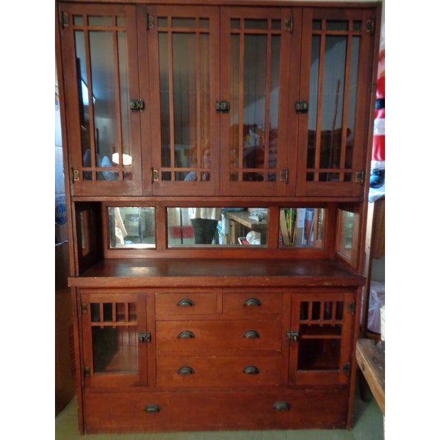 Antique Mission Hutch China Chairish