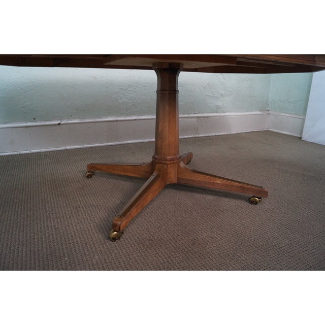 Thomasville MidCentury Pedestal Base Dining Table Chairish