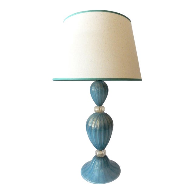 Turquoise Murano Glass Table Lamp Chairish