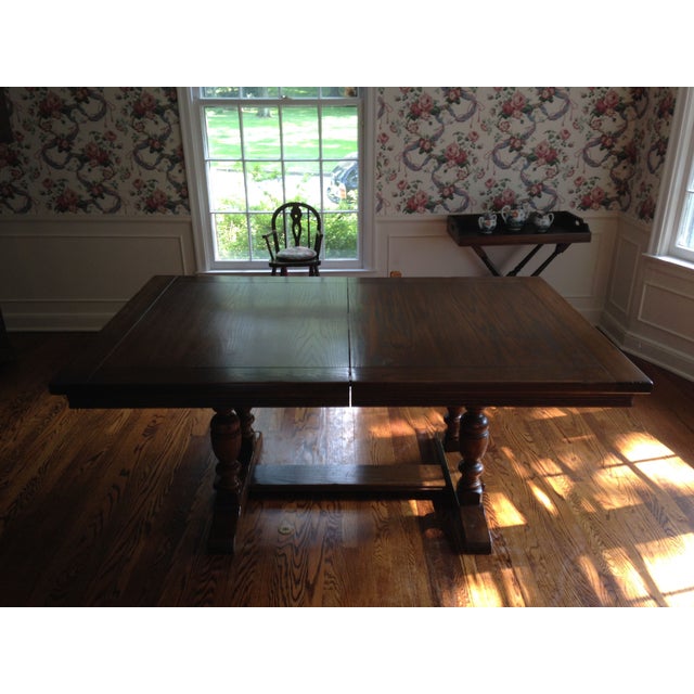 Vintage Ethan Allen Royal Charter Oak Dining Table Chairish