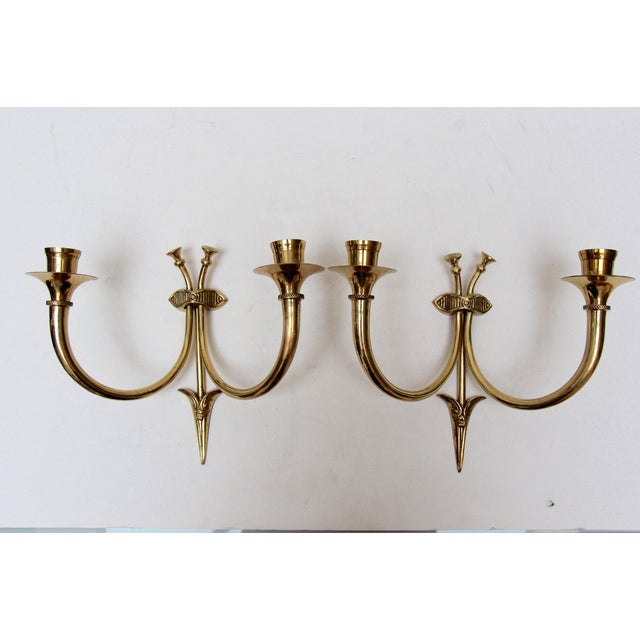 Brass Arrow Candle Sconces Pair Chairish