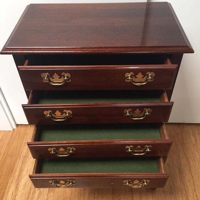 Queen Anne Style 4Drawer Silver Chest Chairish