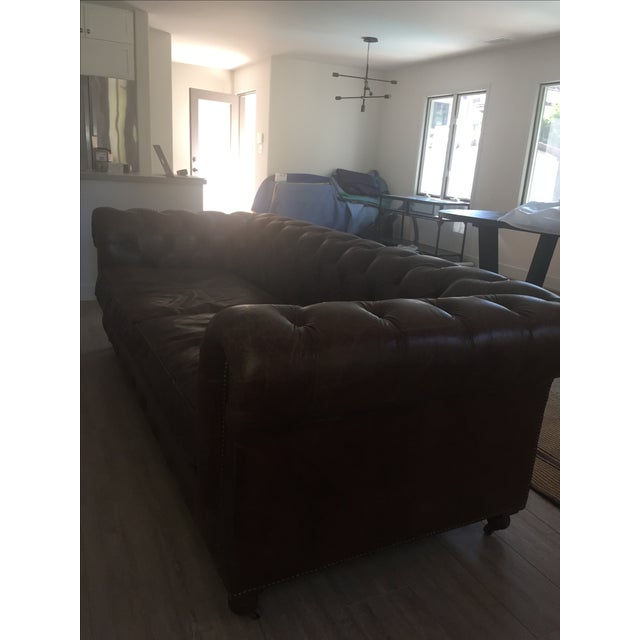 Restoration Hardware Kensington Leather Sofa