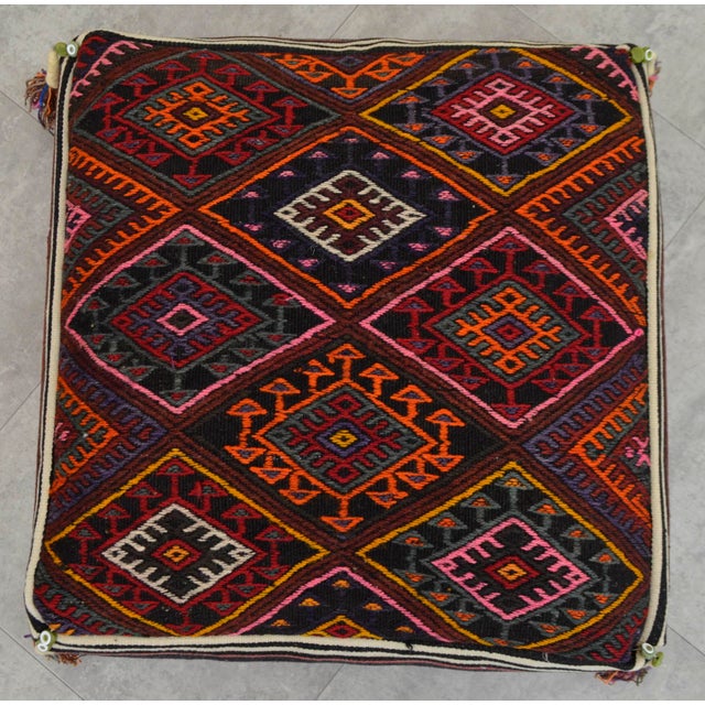 Turkish Kilim Rug Sitting Cushion Floor Pillow - 25? X 25? Chairish
