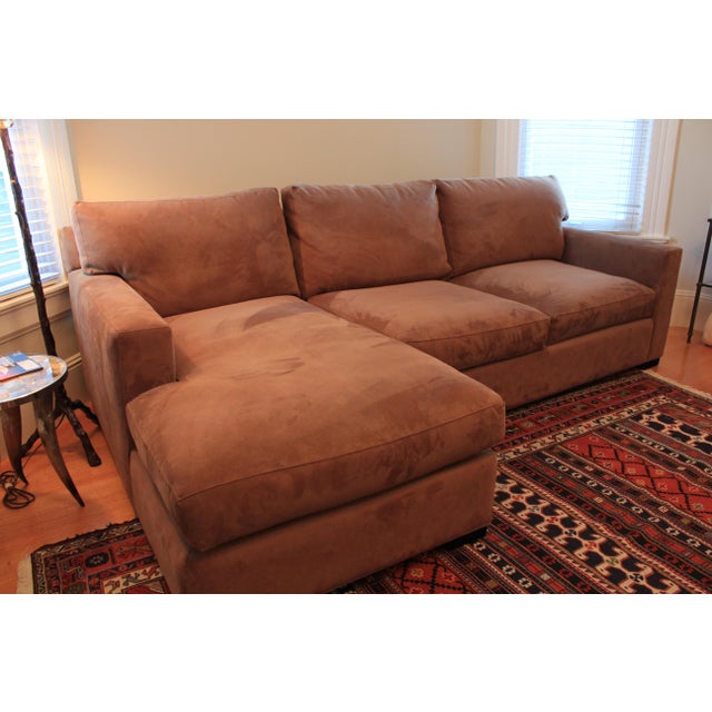 Crate & Barrel Brown Sectional Chairish