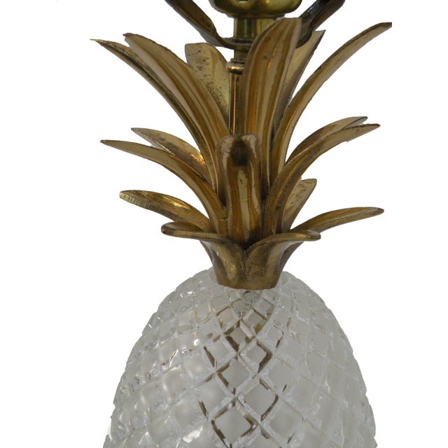 Vintage Crystal Pineapple Table Lamp Chairish