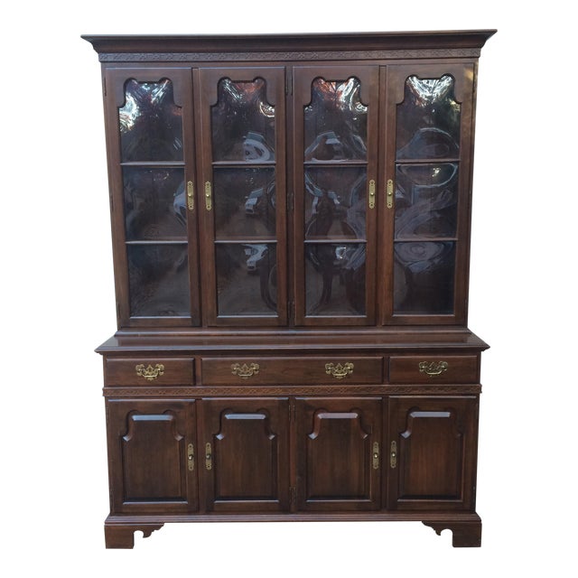 Ethan Allen China Hutch Chairish