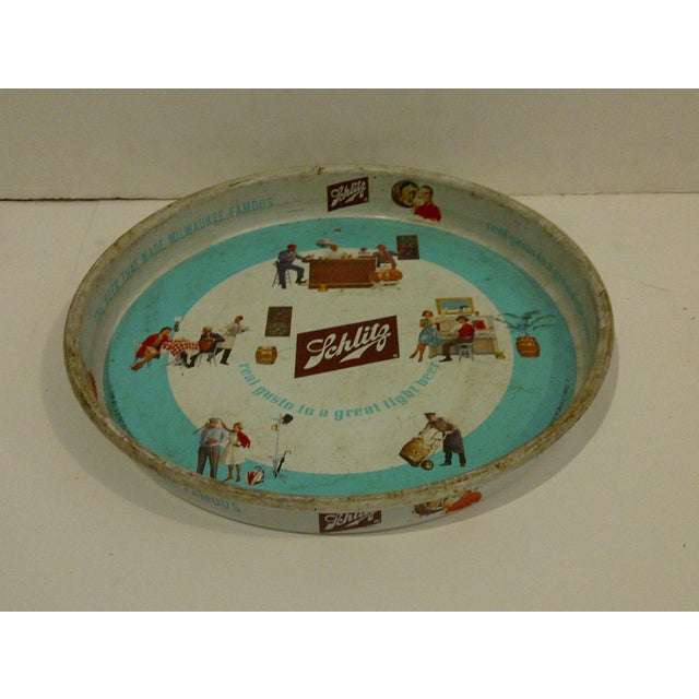 Schlitz Beer Vintage Beverage Serving Tray, Circa 1962 Chairish