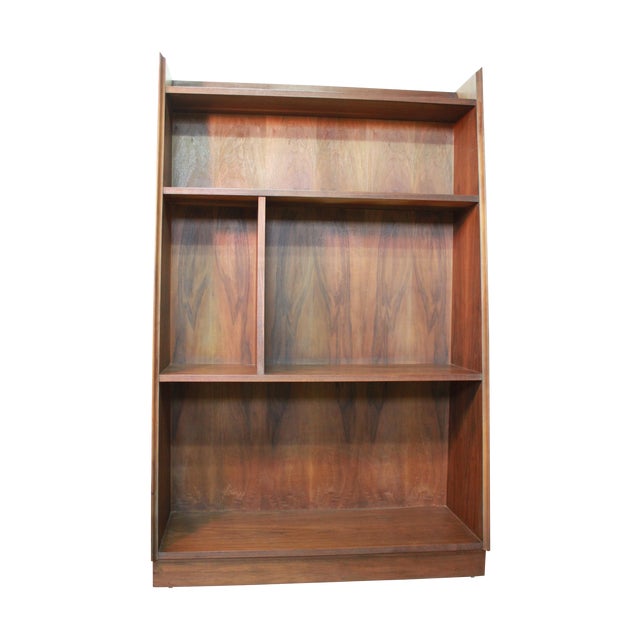 MidCentury Modern Slanted Bookcase Bookshelf Chairish