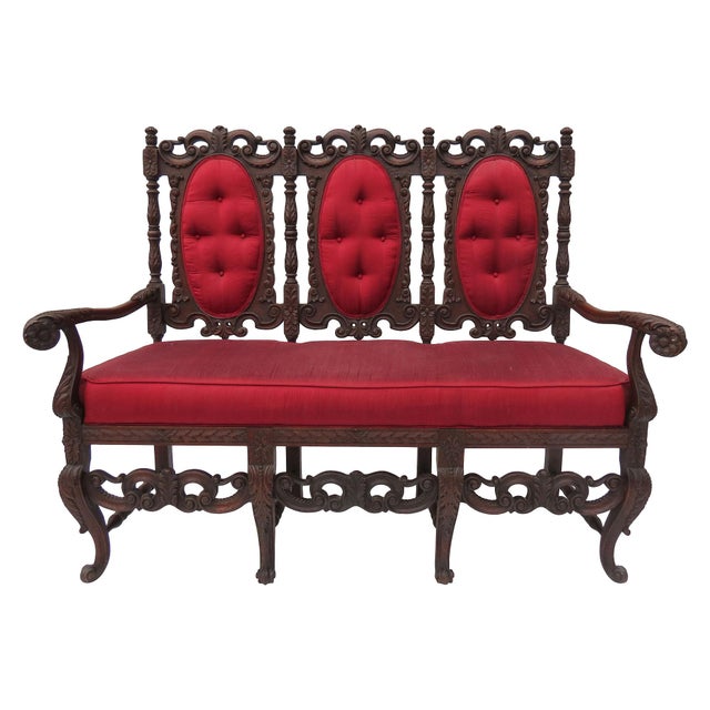 Antique JacobeanStyle Settee Chairish