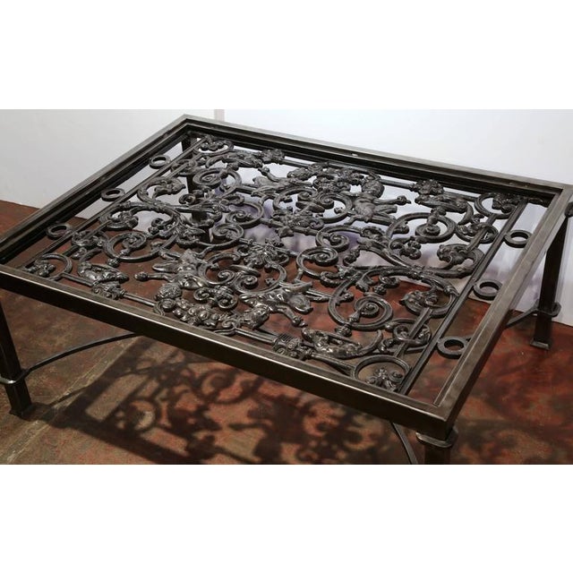 Polished Iron Coffee Table Base