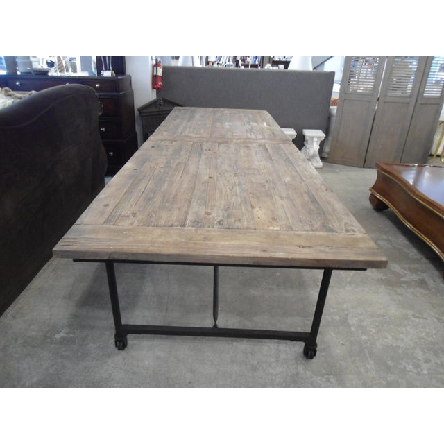 Restoration Hardware Flatiron Dining Table | Chairish