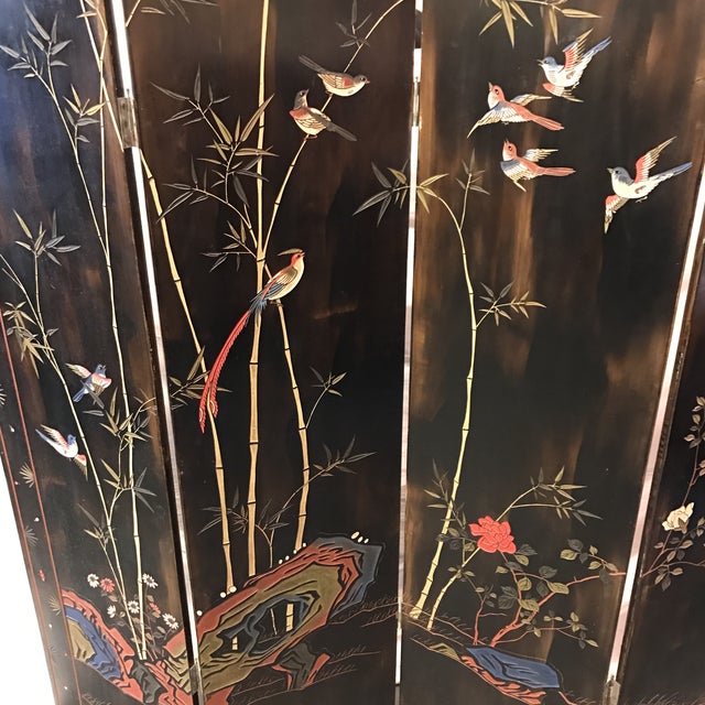 Vintage or Antique Japanese 4 Panel Room Divider Chairish