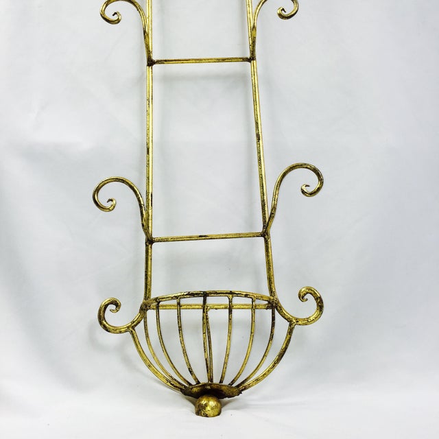 Vintage Gilded Gold Wall Hanging Trio Plate Holder Chairish