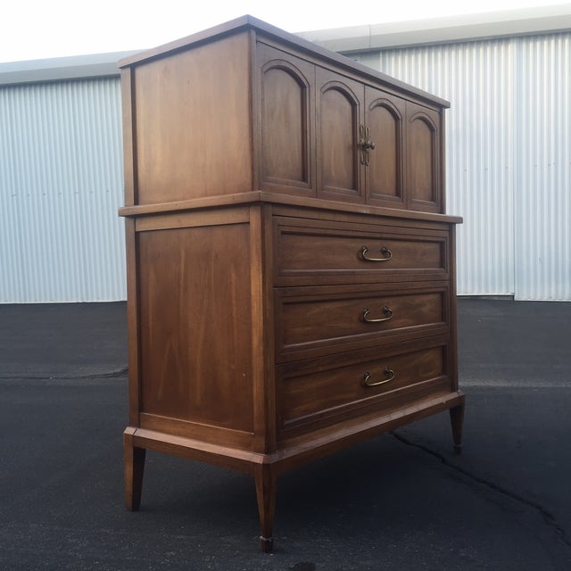 White Furniture Co. MidCentury Walnut Highboy Chairish