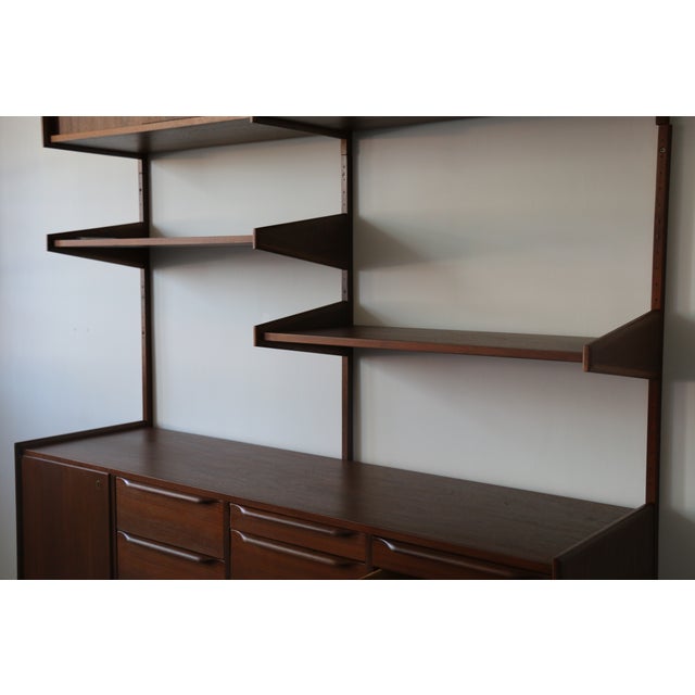 Walnut Shelving/Wall Unit Chairish