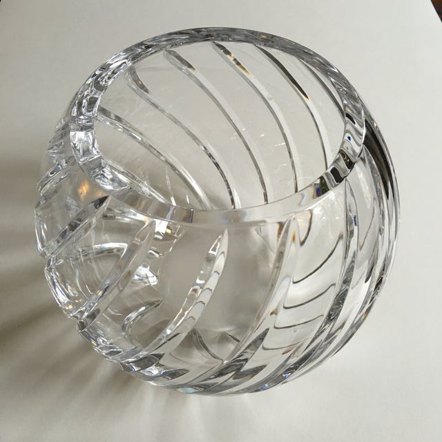 MidCentury Crystal Round Vase/Bowl Chairish