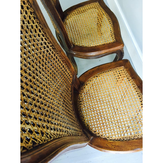 Antique French Cane Dining Chairs A Pair Chairish