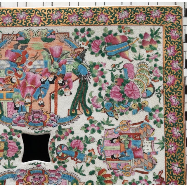 Chinese Ceramic Garden Bench or Side Table Chairish