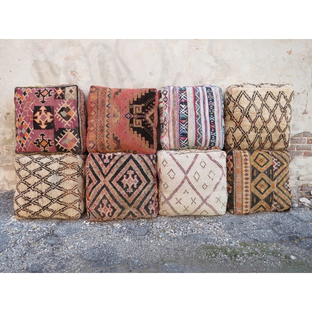 Striped Moroccan Floor Pillow Chairish