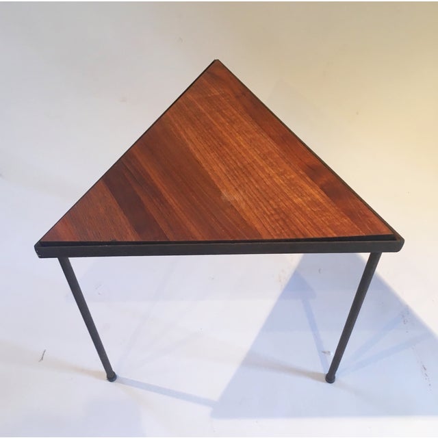MidCentury Triangle Side Table Chairish
