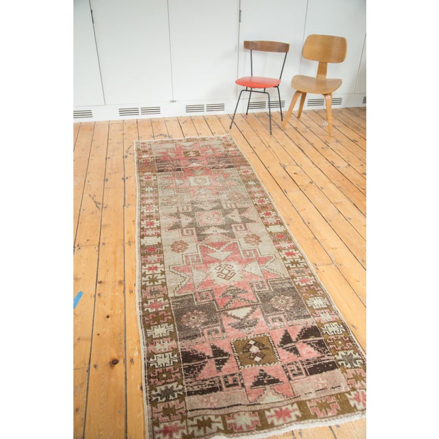Distressed Oushak Rug Runner 3' X 9'2" Chairish