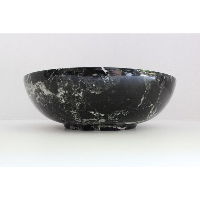 Black Solid Marble Bowl Chairish