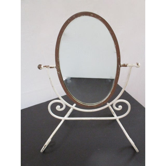 French Country Wrought Iron Vanity Mirror Chairish